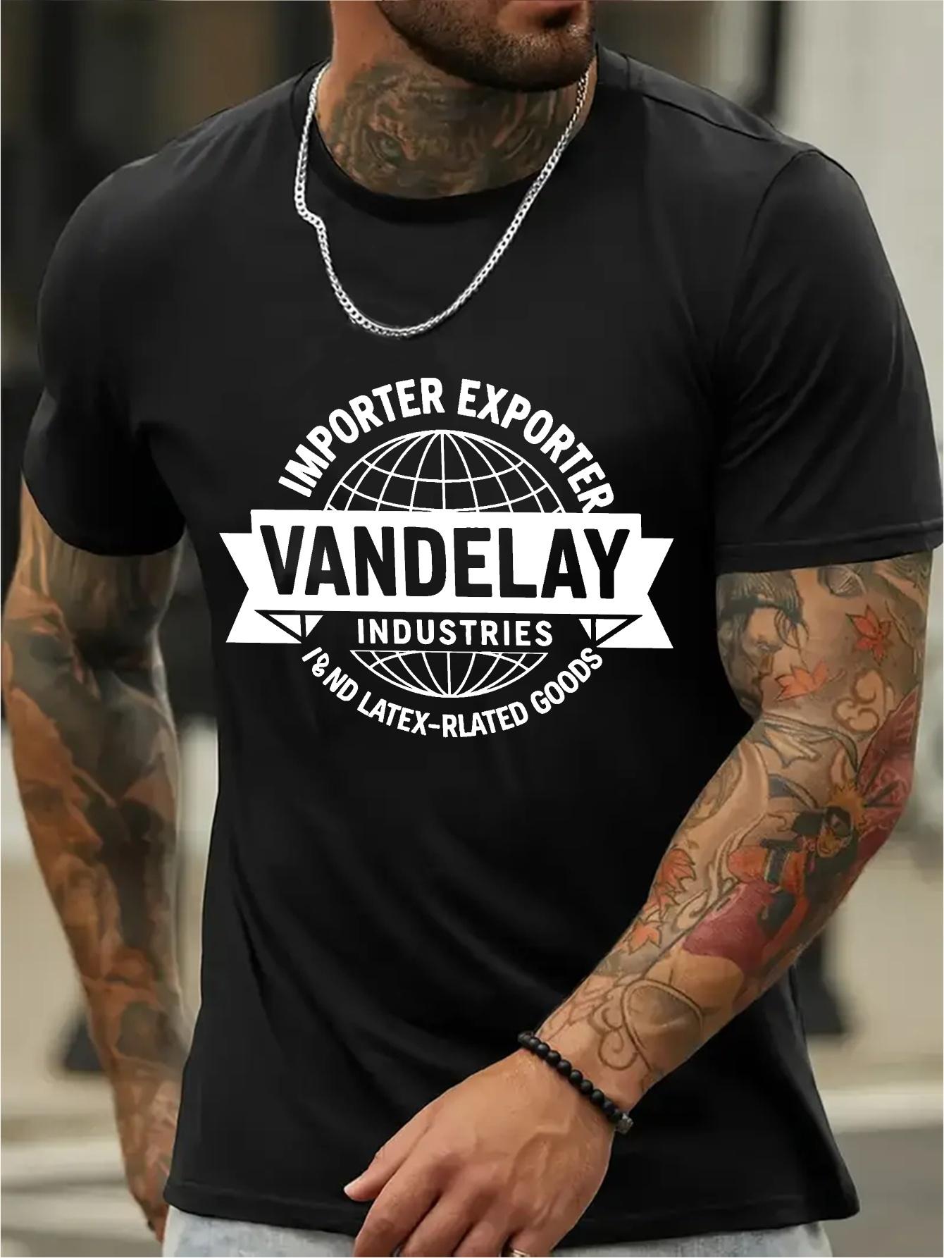 lie Navy Blue T-shirt - Import/Exporter Vintage Graphic Tee - Soft Breathable Cotton Blend Shirt for Business Casual S
