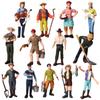Realistic Farm And Ranch Plastic Figurine Set Detailed Farmer Models