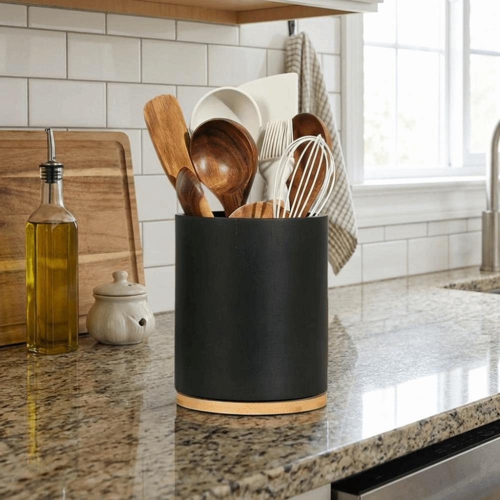 Farmhouse Style Kitchen Utensil Holder Wooden Chopstick Cage Utensil Storage Box  Chopstick Storage