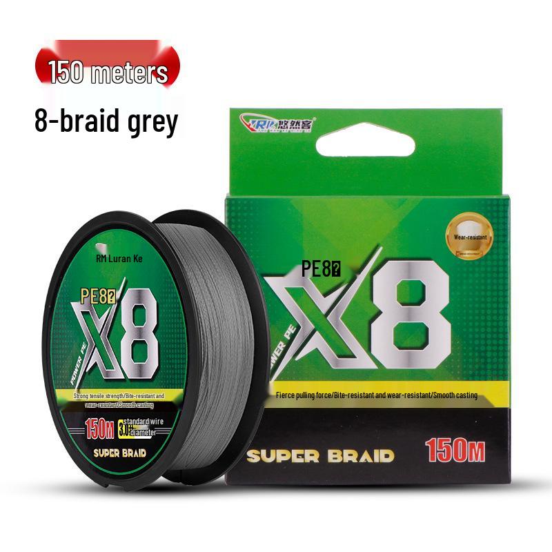 Superglatte PE Dyneema Angelschnur: 8-fach/4-fach geflochten, 100m/150m - Spezielle Hauptschnur für Köder