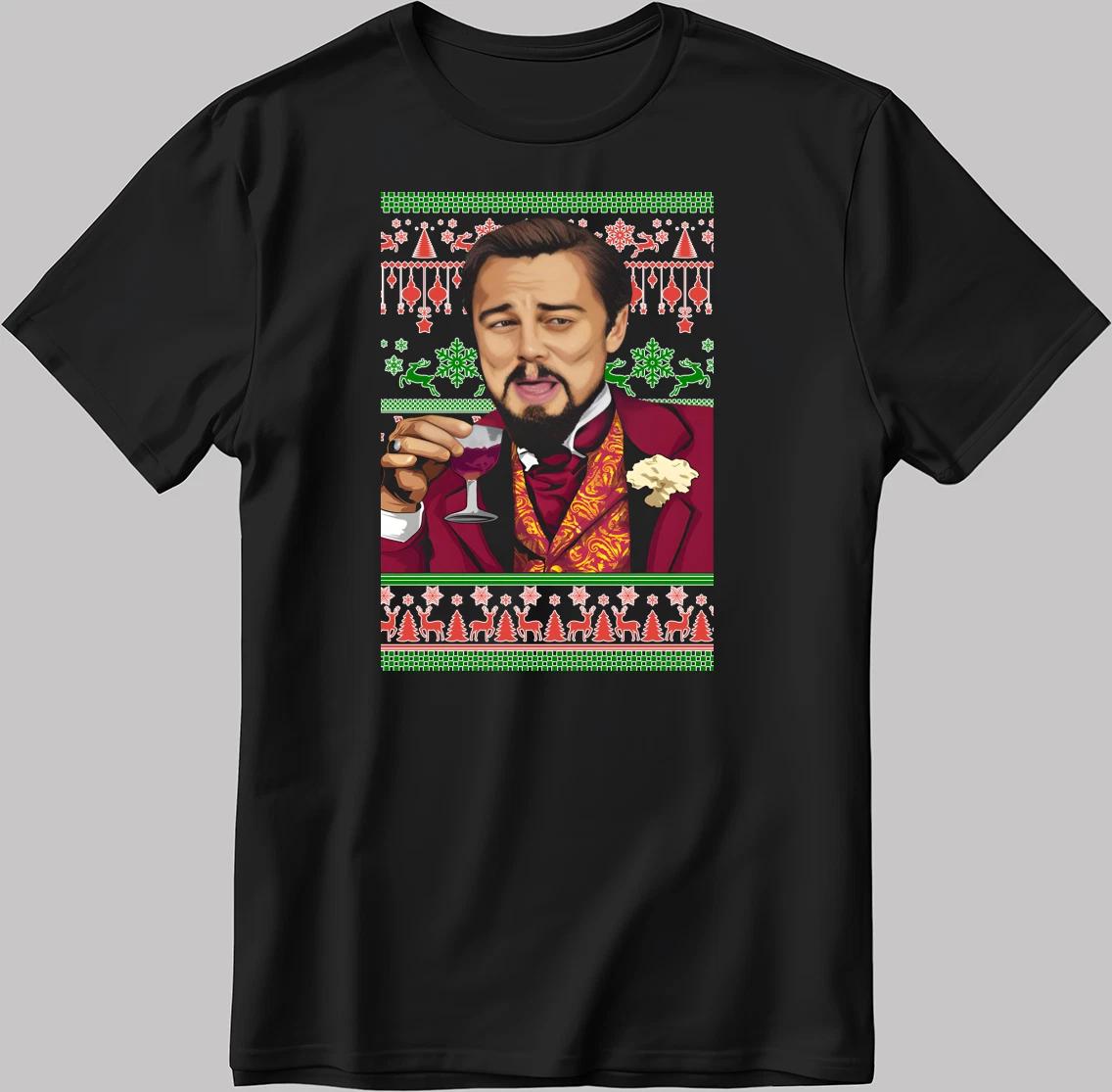 Leonardo Dicaprio Short Sleeve White-Black Men/ Women T Shirt KA33 M