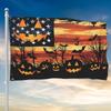 2D Flat, 2D Door Banner, 1pc 2D Flat, 2D Plane - 2D Door Banner, 2D Plane, 2D Door Flag, 2D Plane Door Flag, 1pc Halloween - Horror Pumpkin Design, Ou