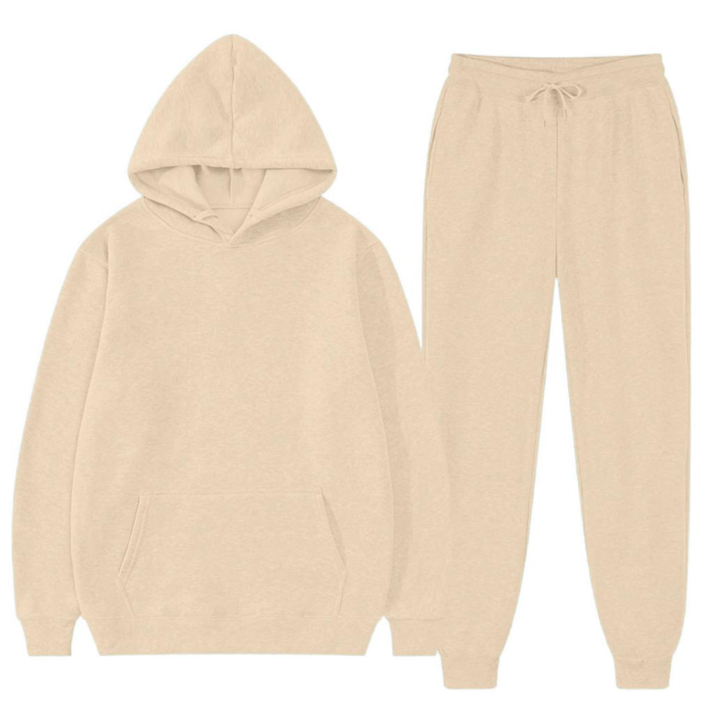 Unisex Kapuzenpullover und Jogginghose 2-teiliges Trainingsanzug-Set für Herren und Damen