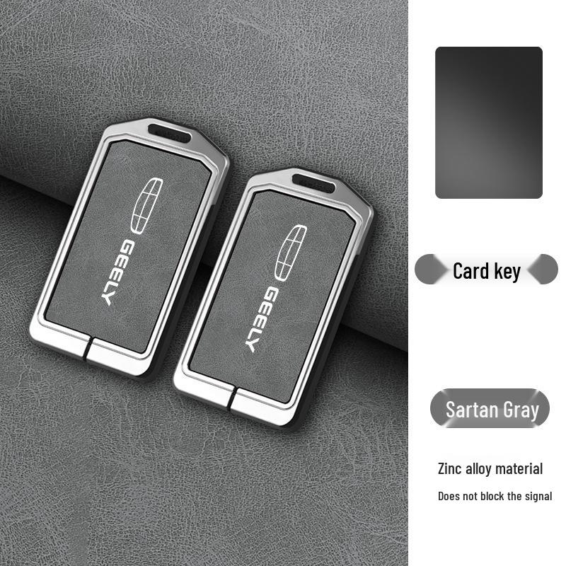 

Geely Boyue L Car Key Case: Metal Protective Shell with Anti-drop Hanging Bag & NFC Card Holder