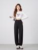 Women's Summer Ice Silk Pleated Wide-Leg Joggers: Slimming, Versatile & Loose-Fit Nine-Point Pants