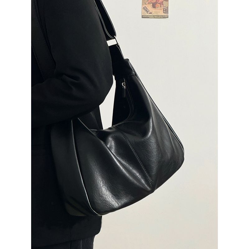 

Bag Female Fancy Soft Surface Class Niche Style Tote Bag Black [high quality] tote bag