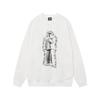 Unisex Oversized Cotton Crewneck Sweatshirt With Letter Dice Print Fall Youth Streetwear