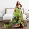 Cartoon manga A-Anne of Green Gables Blanket  Soft Fluffy Plush Throw Blanket For Girls Boys Bedroom Flannel Bedspread Bed Cover