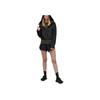 Y-3 Back Logo Printed Hooded Zip Long Sleeve Jacket Women Jackets Black IX0009