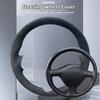 Ization Car Steering Wheel Cover For Volkswagen VW Golf 4 Passat B5 Seat Leon Polo 1996-2003 Hand Sewing Suede Accessories