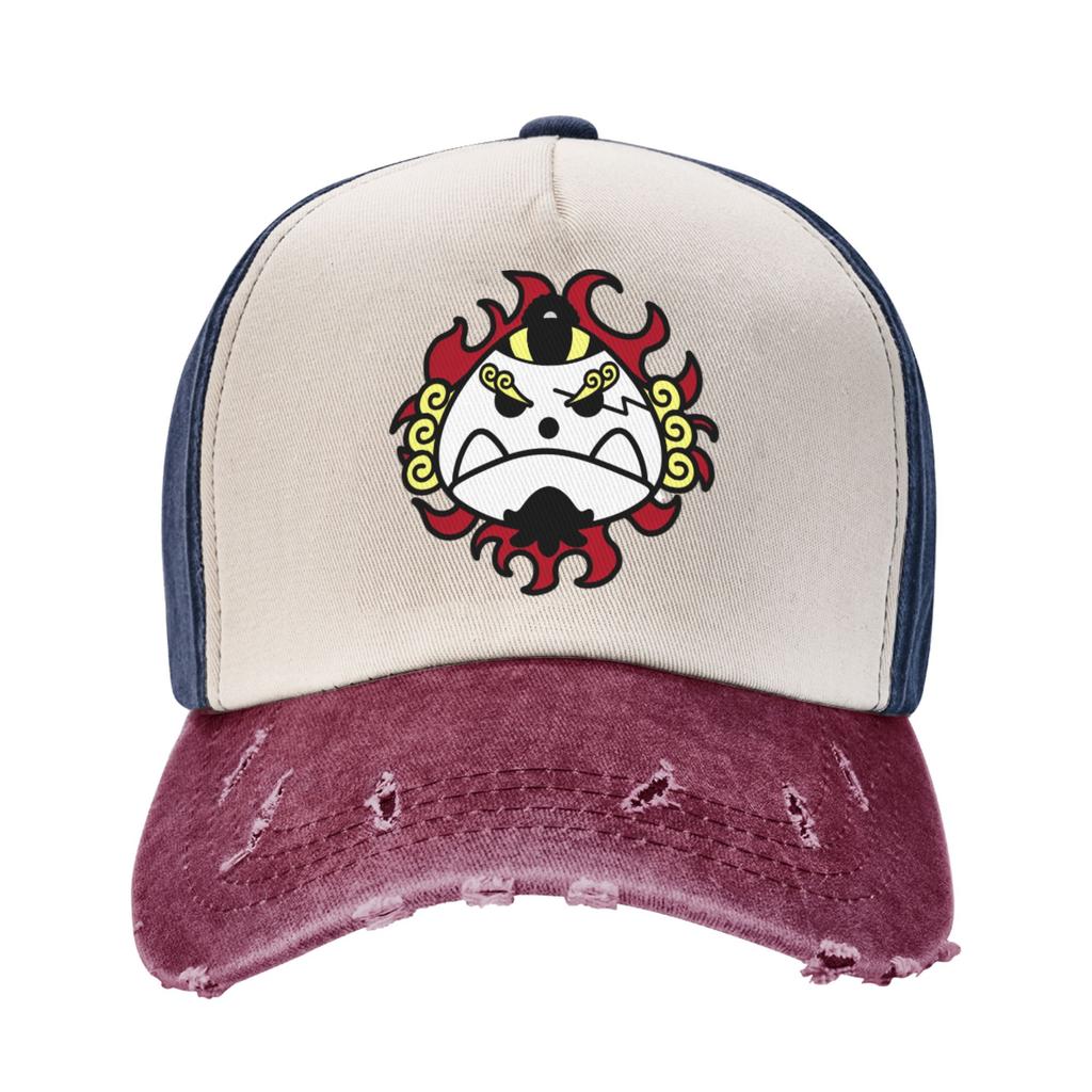 One Piece Straw Hat Baseball Cap Vintage Distressed Washed  Sun Cap Unisex Style Outdoor All Seasons Travel Adjustable Caps Hat