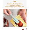 Pastry Brush Set, 3-piece Baking Set With Dough Scraper And Oil Brush, Silicone Gift