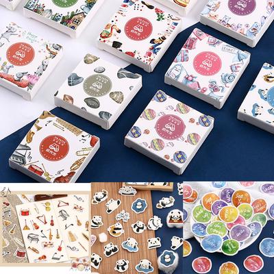 Flower Scrapbooking Paper Stickers Diary Label Album Decor Boxed Sticker