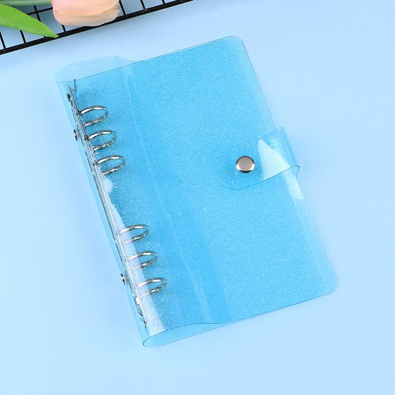 A7/A6/A5 Rose Golden Purple Blue Glittery Bling Binder Notebook Cover Diary Agenda Planner Paper Cover School Stationery