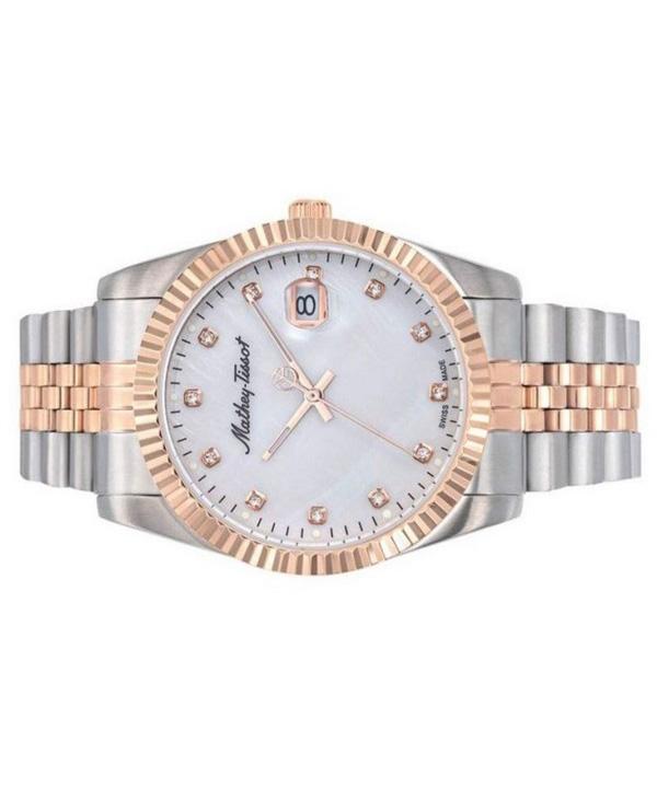 Mathey-Tissot Mathy II Two Tone Stainless Steel White Dial Quartz H710RA Men's Watch