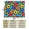 Soccer Ball Game Pattern Balls Sport Blanket Quality Warm Throw Blanket Winter Students Bedroom Aesthetic Bedspread