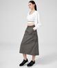 XEXYMIX Comfort Utility Cargo Long Skirt Autumn Charcoal Xfk2Rk1101