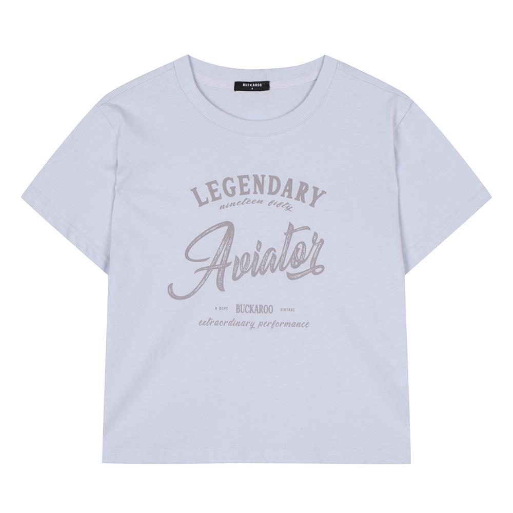 Burkeru Women S 26-Count Single Artwork Short Sleeve T-Shirt Sky Blue Sky Blue_Xs