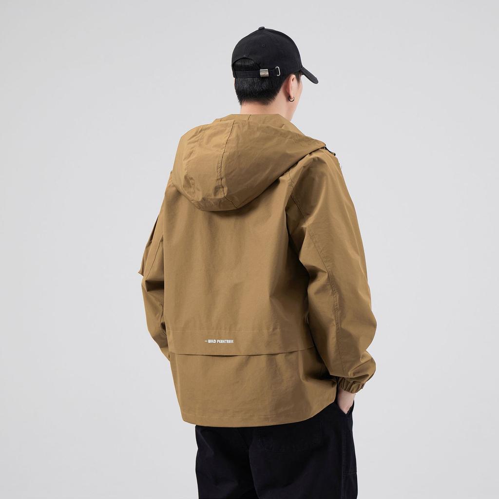 Mountain Hooded Jacket Men'S Urban Outdoor Commuter Functional Tooling Spring Jacket