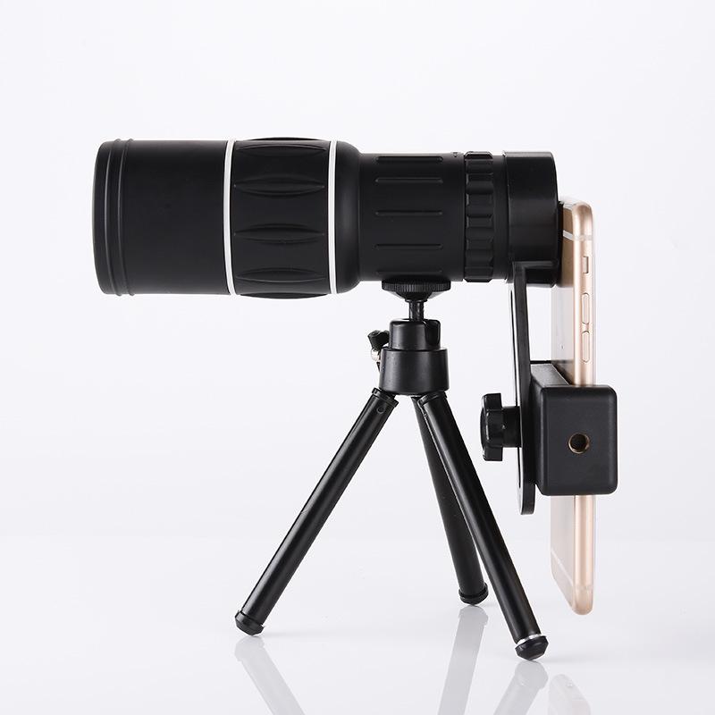Télescope monoculaire haute puissance 16X52 pour faible luminosité pour photographie mobile, utilisation extérieure portable