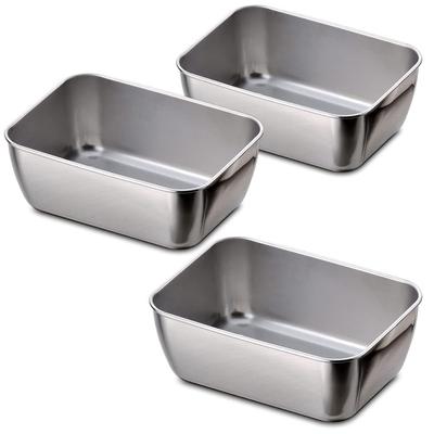 Shimomura Kihan Stackable Square Set of Made In Dishwasher Neat Square Perfect for Dividing and Stainless Product 34051 Trays, 3, Space-Saving, Japan,