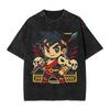 Classic Retro Game Hades Zagreus Funny Graphic Print T-Shirt Men Women Vintage Washed Cotton Y2K Harajuku Unisex Oversize Streetwear Short Sleeve Top