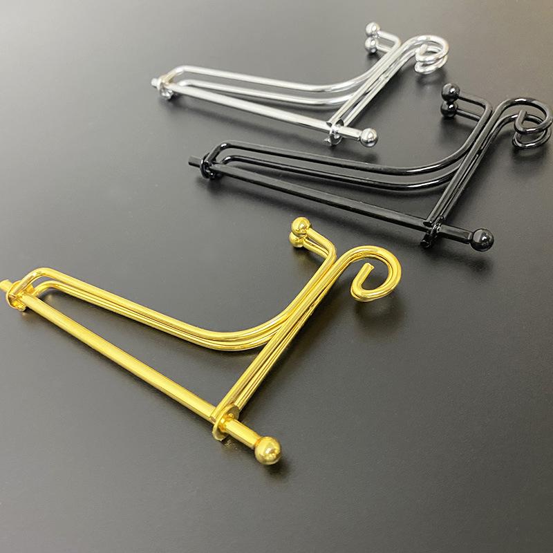 

Орнамент кронштейн для тарелок стойка для посуды подставка для чая пуэр основа для пирожных опорная рама ручная работа фото Plating gold 5 inch