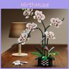 Cymbidium Building Plastic Block Flower Toy Set For Diy Creative Toy Building