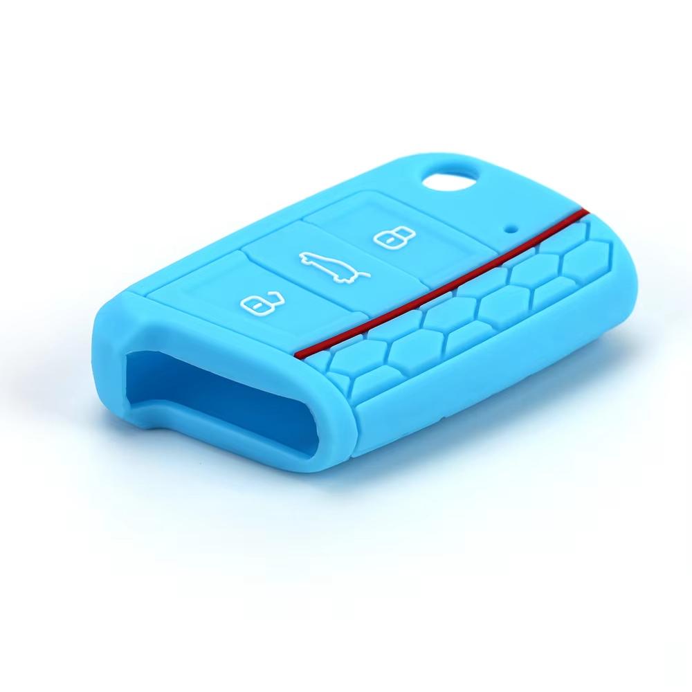 Car Key Cover Case Silicone Shell For VW Golf 7 MK7 VII Tiguan Polo Skoda Octavia A7 Kodiaq Seat Ateca Leon