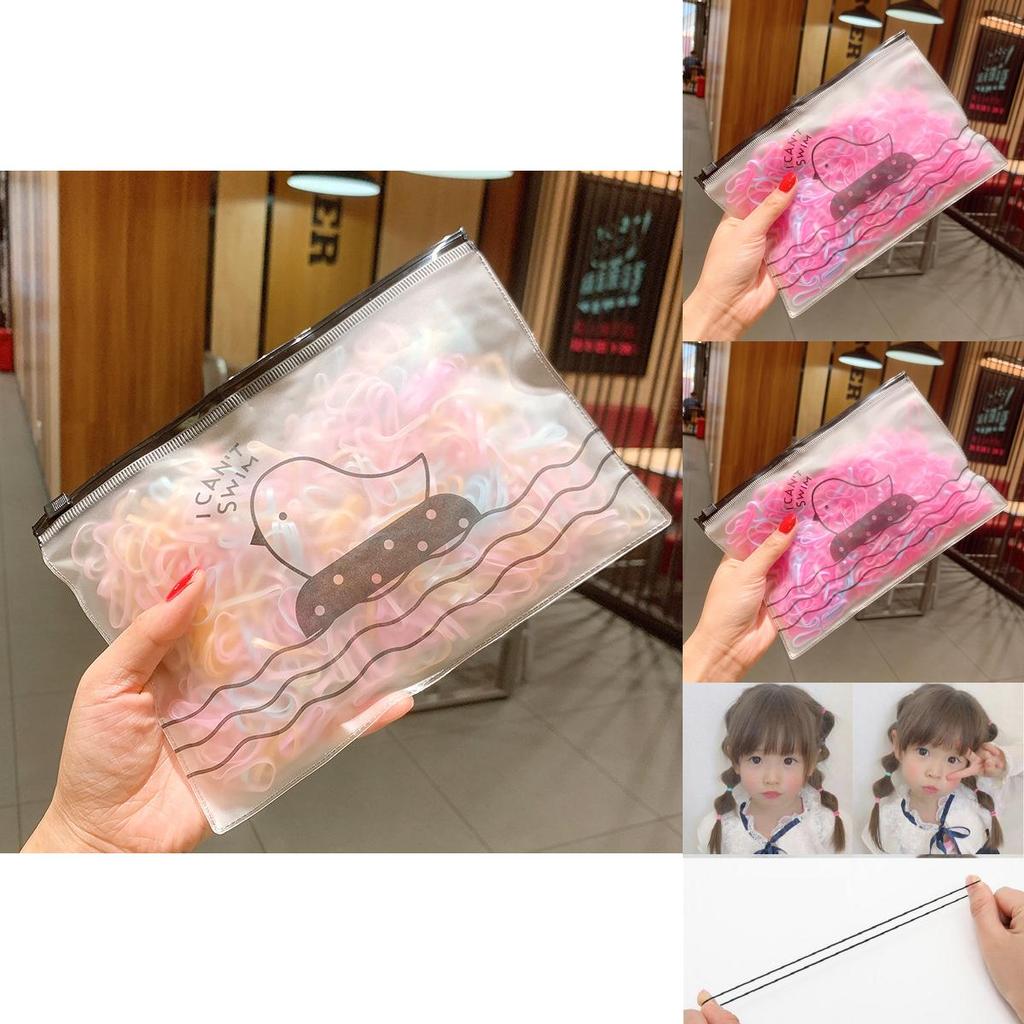 Vibrant 500pcs Rainbow Baby Girls Elastic Band Hair Accessories For All Ages