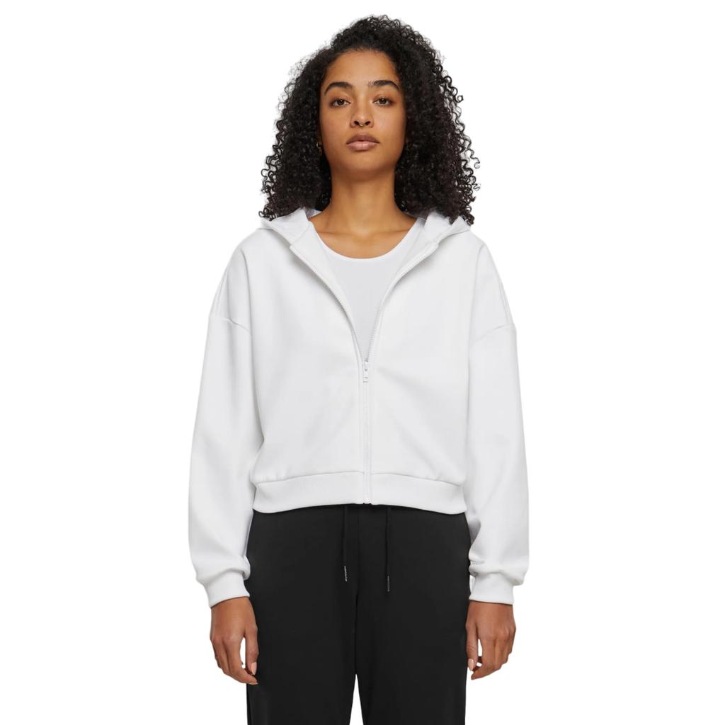 Urban Classics Womens/Ladies Cozy Zip Cropped Hoodie
