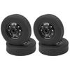 4Pcs RC Wheel Remote Control Tires Rubber Aluminum Alloy Accessories for WPL D12 Car
