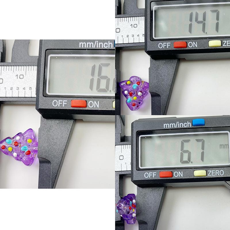 DIY Christmas Tree Handmade Lampwork & Hand-Painted Beads for Jewelry Making