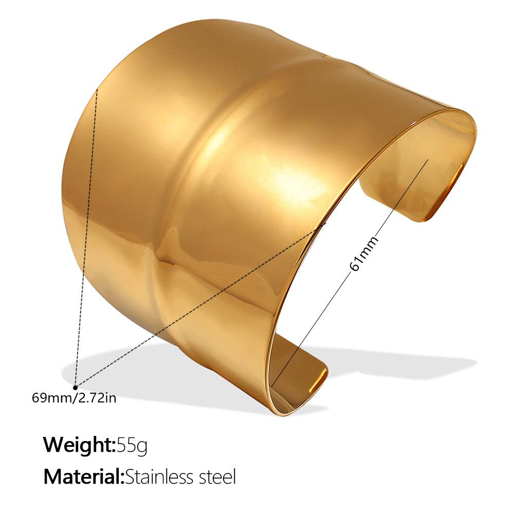 European and American Jewelry French Bracelet Simple Niche Design Sense Irregular Bracelet Opening Asymmetric Bracelet 2026 Resizable