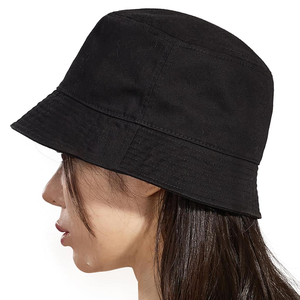 TWO QUILL Cotton Bucket Wide Deep UV UPF Unisex Men's Hat, Brim, Brim, Protection, 50+, Lightweight, Breathable, Quick-Drying, (HT01-Black)