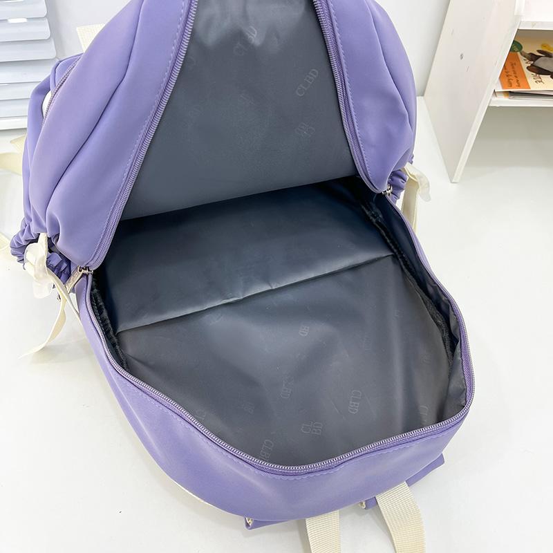 Three-piece Backpack Set Cat Ears Female Large Capacity School Bag Student Backpack