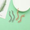 Minimalist Women Silver Gold Hip Hop Style Chain Tassel Earring For Fashion Girl Party Punk Stainless Steel Jewelry Gift