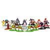 Figurines tortues ninja warrior en métal - set de 18 pièces - jada - collection de personnages détaillés