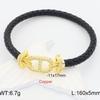 Pig Nose Red Rope Leather Rope Bracelet Men's and Women's 18k Gold Micro-inlaid with Diamonds Natal Year Couple's High-end DIY Hand Rope 2026