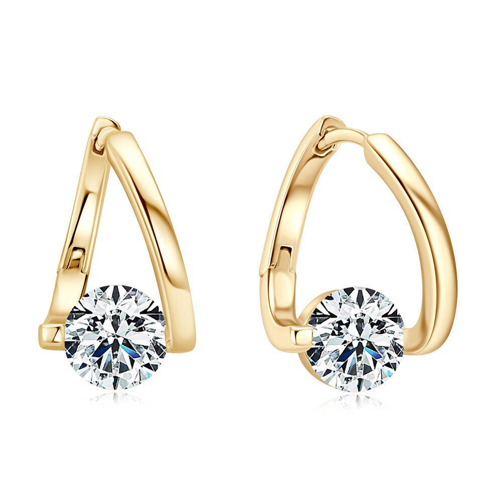 Elegant Cross-Border Irregular Diamond Ear Cuffs: Luxury, Modern Women's Niche Design