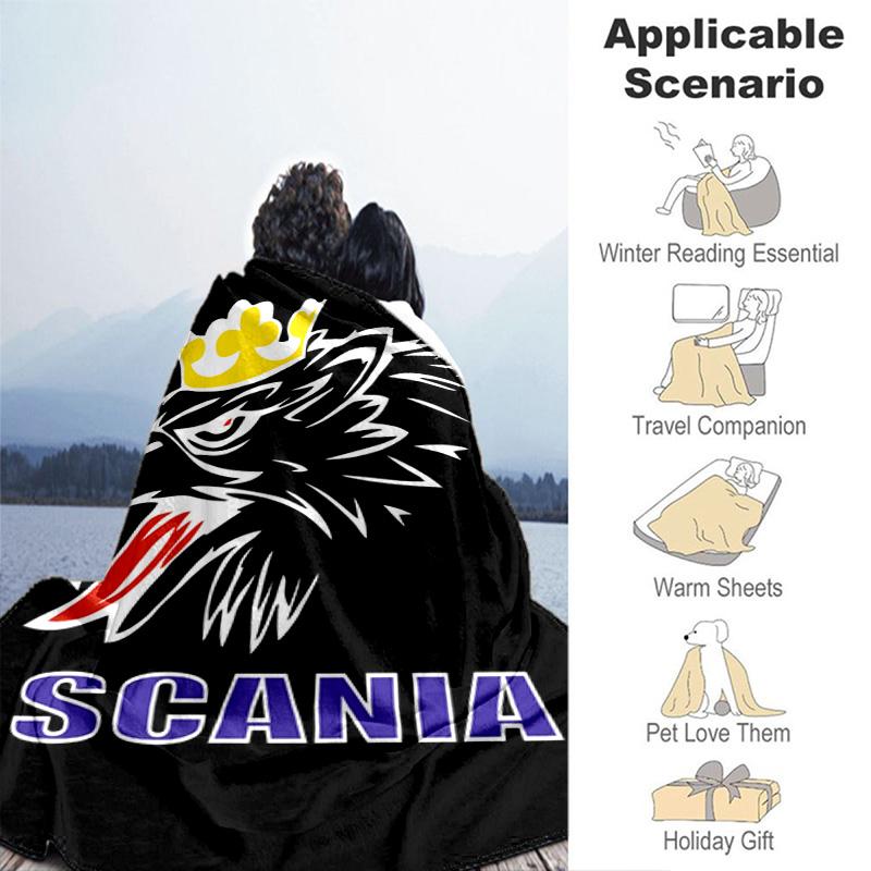 Scania Vabis Blanket Blanket Home Decor Office Rest Blanket Bedroom Nap Blanket