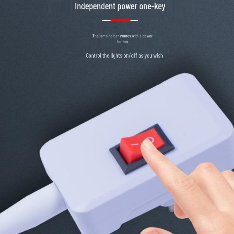 LED Energiesparendes Superhelles Schlafzimmer-Nachtlicht zum Einstecken Nachttisch-Wandleuchte mit Schalter