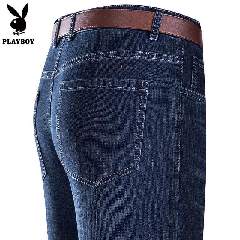 PLAYBOY Men s Summer Loose Fit Business Casual Jeans 34