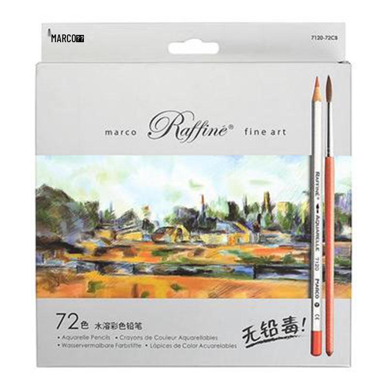 Marco 7120 Water-Soluble Colored Pencils: 48 or 72 Watercolor Options for Art and Painting.
