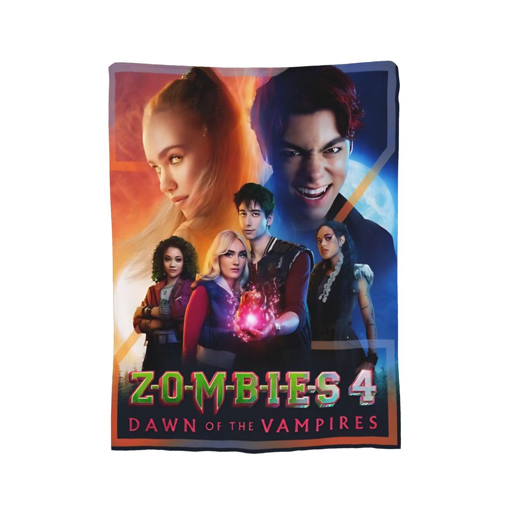 Zombies 4 Vintage Malachi Barton Blanket Flannel Lightweight Throw Blanket for Bedding Couch Bed Rug