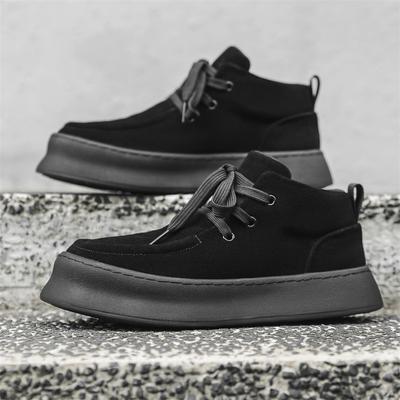 Nuove scarpe casual tooling a tinta unita mid-top retrò per autunno e inverno, alla moda, versatili, stile britannico, moda, stivali Martin 1207-J