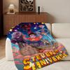 Coperta in Flanella S-Steven U-Universe-ee, Leggera e Accogliente, Resistente Lavabile carina Fresca