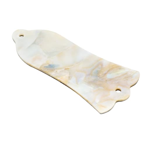 Musiclily Pro Truss Rod Cover, Bell Shape, USA, for LP Les Paul Electric Guitars, White Pearl