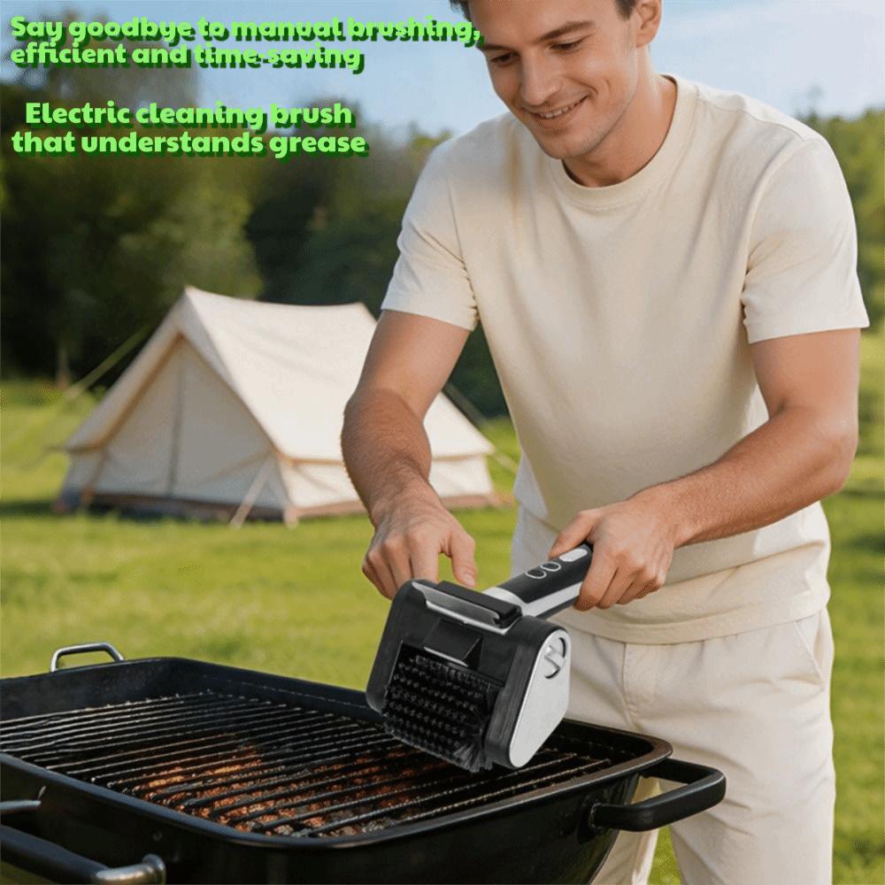 Premium Stainless Steel Electric Scrubber Grill Rack Cleaner for 5V/2A 2600mAh Home Backyard