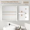 Double-Door Bathroom Mirror Cabinet - White